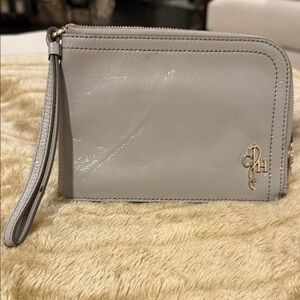 Elegant Gray Cole Haan Wristlet Clutch